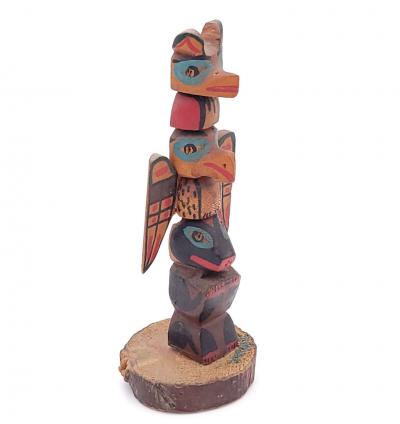 Group of Three NW Coast Indian Totem Pole Models