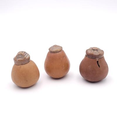 Group of Three Seed Pod Storage Containers Probably SE Asian 19th Century