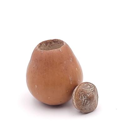 Group of Three Seed Pod Storage Containers Probably SE Asian 19th Century