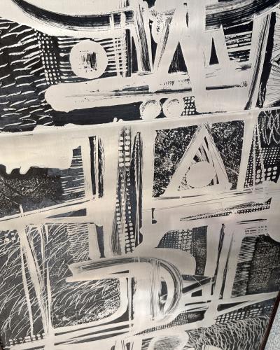 Gruppo NP2 Wall panel in zinc by Gruppo NP2 and Nerone Ceccarelli Torino Italy circa 1973