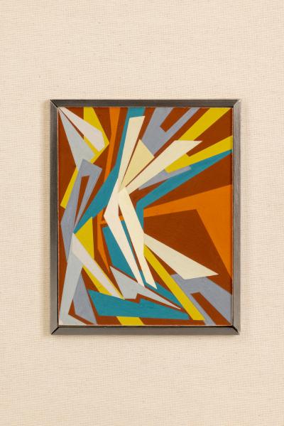 Gualtiero nativi Gualtiero Nativi Combinazione di forze tempera on cardboard 1951
