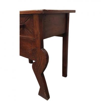 Guatemalan Nahuala Custom Carved Console or Side Table