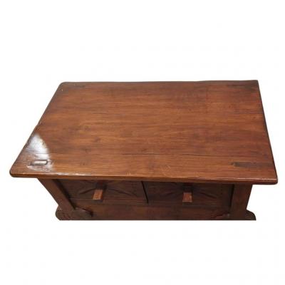 Guatemalan Nahuala Custom Carved Console or Side Table