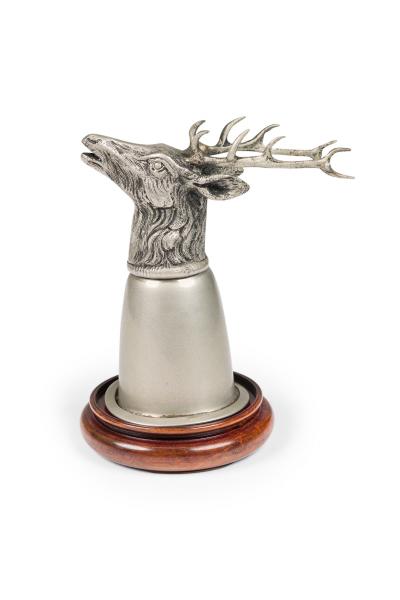 Gucci Italian 1970s Silver Plated Stags Head Stirrup Cup