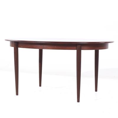 Gudme M belfabrik Gudme M belfabrik MCM Danish Rosewood Expanding Dining Table with 2 Leaves
