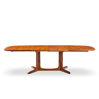 Gudme M belfabrik Gudme M belfabrik Mid Century Danish Teak Expanding Dining Table with 2 Leaves