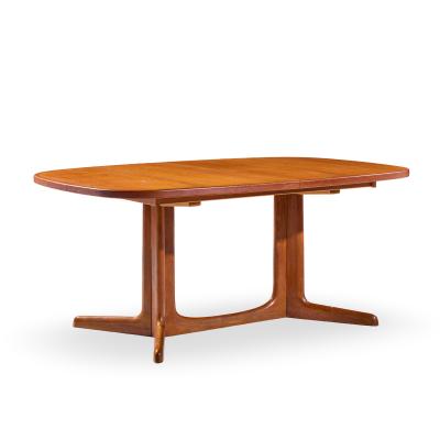 Gudme M belfabrik Gudme M belfabrik Mid Century Danish Teak Expanding Dining Table with 2 Leaves