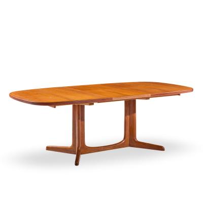 Gudme M belfabrik Gudme M belfabrik Mid Century Danish Teak Expanding Dining Table with 2 Leaves