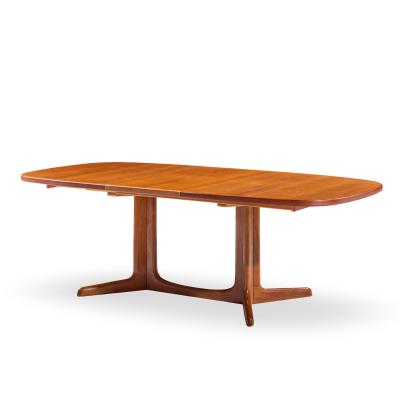 Gudme M belfabrik Gudme M belfabrik Mid Century Danish Teak Expanding Dining Table with 2 Leaves