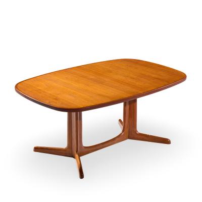 Gudme M belfabrik Gudme M belfabrik Mid Century Danish Teak Expanding Dining Table with 2 Leaves