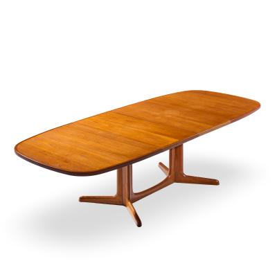 Gudme M belfabrik Gudme M belfabrik Mid Century Danish Teak Expanding Dining Table with 2 Leaves