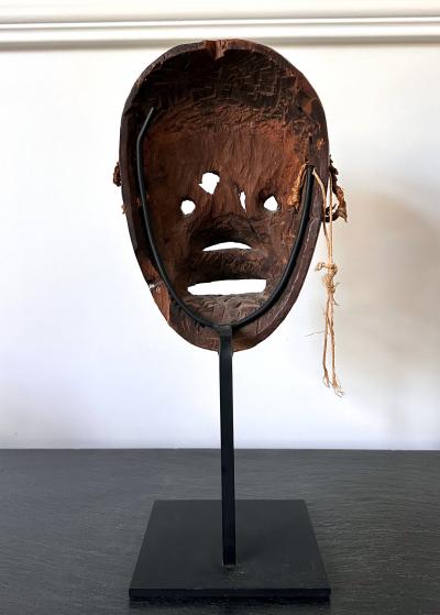 Guere Mask from Cote dIvoire Africa with Sothebys Sticker