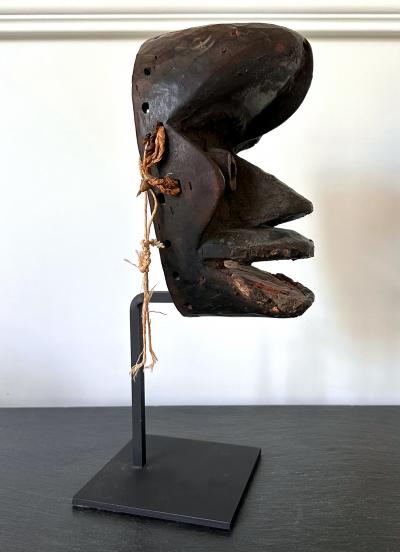 Guere Mask from Cote dIvoire Africa with Sothebys Sticker