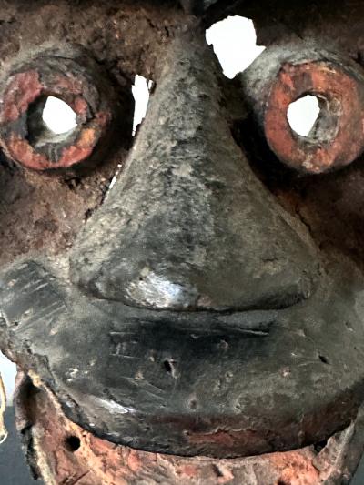 Guere Mask from Cote dIvoire Africa with Sothebys Sticker