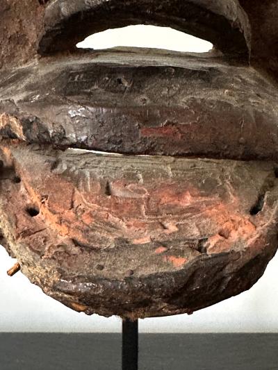 Guere Mask from Cote dIvoire Africa with Sothebys Sticker