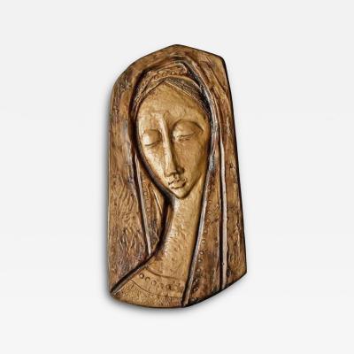 Guerrino Bardeggia Modernist Studio Pottery Bas Relief Wall Plaque Italy 1960s