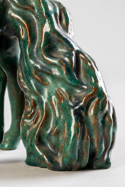 Guerrino Tramonti Guerrino Tramonti Pair of horses in glazed ceramic Faenza Italy 1957 ca 