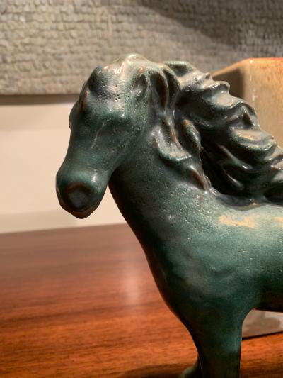 Guerrino Tramonti Guerrino Tramonti Pair of horses in glazed ceramic Faenza Italy 1957 ca 