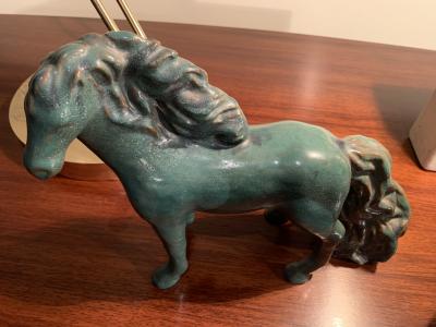 Guerrino Tramonti Guerrino Tramonti Pair of horses in glazed ceramic Faenza Italy 1957 ca 