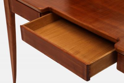 Guglielmo Pecorini Rare Vanity Table with Venini Folding Mirror Model No 21 by Guglielmo Pecorini