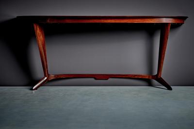 Guglielmo Ulrich Custom made Console Table in Rosweood Veneer by Guglielmo Ulrich