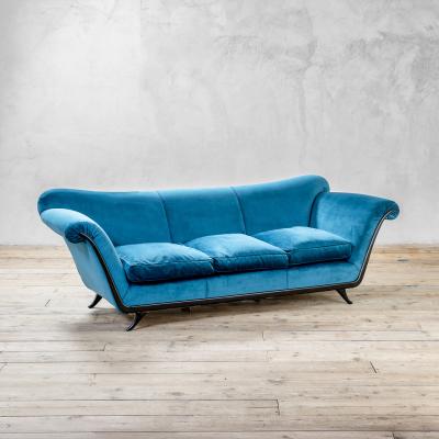 Guglielmo Ulrich Guglielmo Ulrich Blu Velvet Sofa 1950