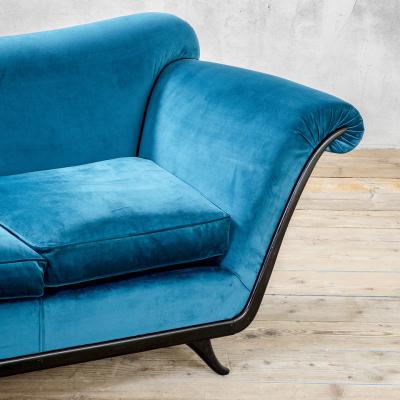 Guglielmo Ulrich Guglielmo Ulrich Blu Velvet Sofa 1950