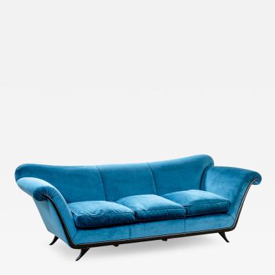 Guglielmo Ulrich Guglielmo Ulrich Blu Velvet Sofa 1950