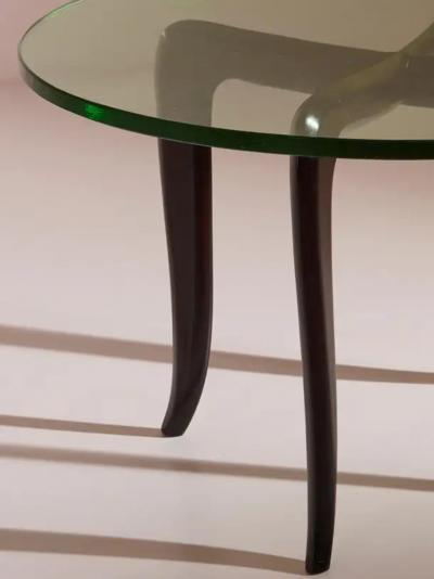Guglielmo Ulrich Guglielmo Ulrich coffee table made of lacquered wood and glass Italy 1940s