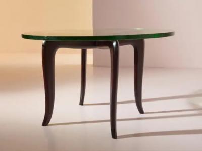 Guglielmo Ulrich Guglielmo Ulrich coffee table made of lacquered wood and glass Italy 1940s