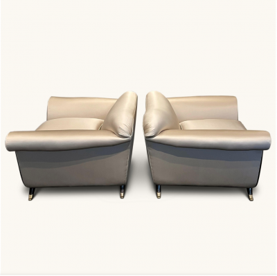 Guglielmo Ulrich Italian 1940s Lounge Chairs Attributed to Guglielmo Ulrich