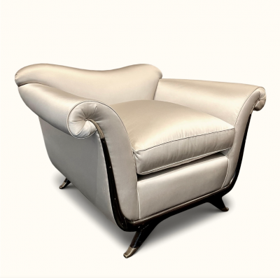 Guglielmo Ulrich Italian 1940s Lounge Chairs Attributed to Guglielmo Ulrich