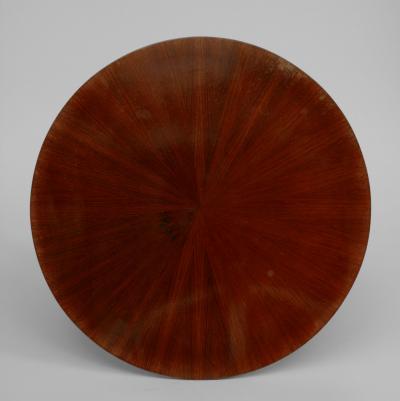 Guglielmo Ulrich Italian Art Deco Rosewood Low Pedestal Base End Table