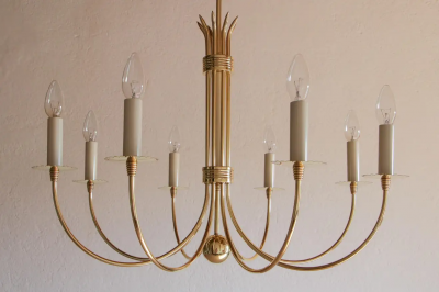 Guglielmo Ulrich Italian Mid Century Chandelier Attributed to Guglielmo Ulrich 1945s