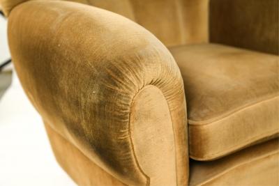 Guglielmo Ulrich Pair of 1940s Italian Lounge Chairs attr to Guglielmo Ulrich