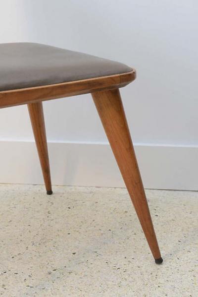 Guglielmo Ulrich Pair of Italian Modern Walnut Side Chairs Guglielmo Ulrich