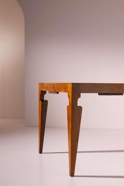 Guglielmo Ulrich Rectangular oak dining table attributed to Guglielmo Ulrich Italy 1940s