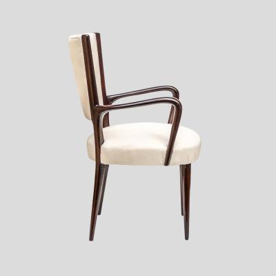 Guglielmo Ulrich Vintage desk chair with arms Italian Design by Guglielmo Ulrich