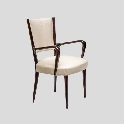 Guglielmo Ulrich Vintage desk chair with arms Italian Design by Guglielmo Ulrich