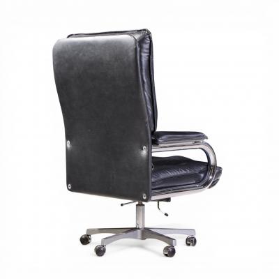 Guido Faleschini Guido Faleschini for Mariani Mid Century Big Executive Leather Desk Chair