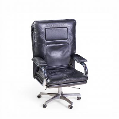 Guido Faleschini Guido Faleschini for Mariani Mid Century Big Executive Leather Desk Chair