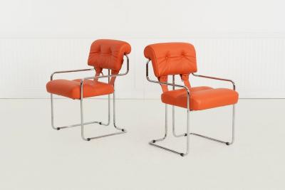 Guido Faleschini Guido Faleschini for i4 Mariani Tucroma Dining Chairs Set of Six Italy 1971