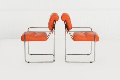 Guido Faleschini Guido Faleschini for i4 Mariani Tucroma Dining Chairs Set of Six Italy 1971