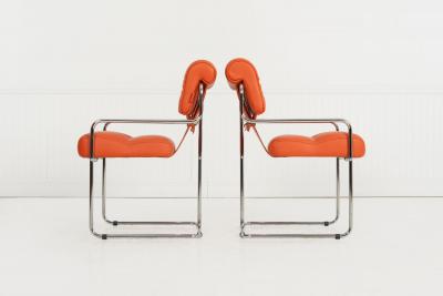 Guido Faleschini Guido Faleschini for i4 Mariani Tucroma Dining Chairs Set of Six Italy 1971