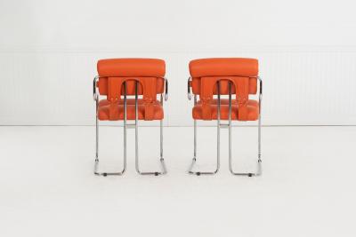 Guido Faleschini Guido Faleschini for i4 Mariani Tucroma Dining Chairs Set of Six Italy 1971