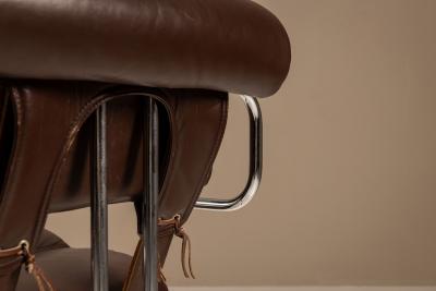 Guido Faleschini Set of Five Tucroma Chairs by Guido Faleschini for i4 Mariani Italy 1970s