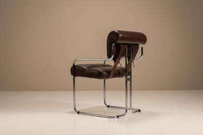 Guido Faleschini Set of Five Tucroma Chairs by Guido Faleschini for i4 Mariani Italy 1970s