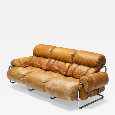 Guido Faleschini Tucroma Three Seater Sofa Set By Guido Faleschini for Pace Collection 1970s