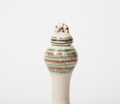 Guido Gambone Ceramic Bottle with Stopper by Guido Gambone