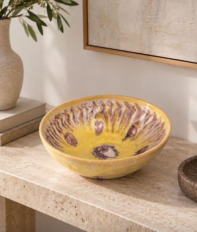 Guido Gambone Gamboni Small Yellow Bowl